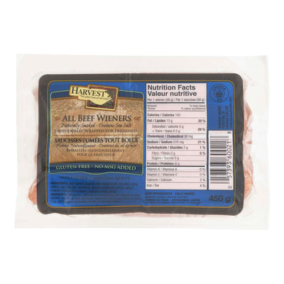 HARVEST All Beef Wieners 450g