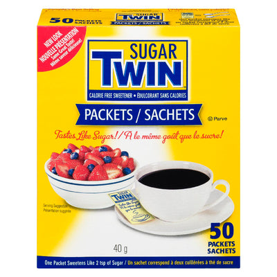 SUGAR TWIN Packets 40g 50's