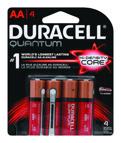 Duracell Quantum Batteries Alkaline AA, 4 ct