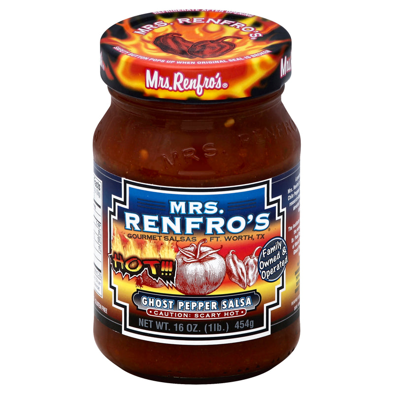 MRS RENFRO'S Ghost Pepper Hot Salsa 454g