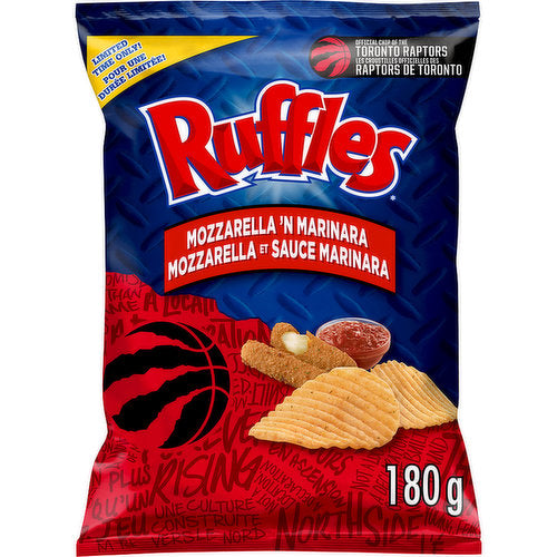 Ruffles Limited Time Only Mozzarella 'n Marinara Potato Chips, 180 g
