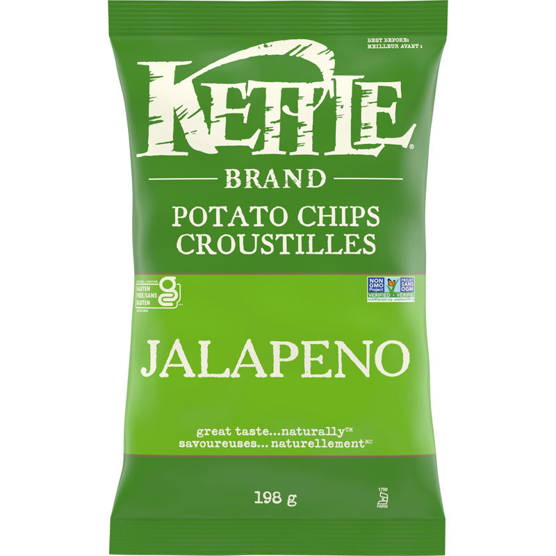 Kettle Jalapeno Potato Chips, 198 g