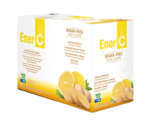 Ener-C Sugar Free 1000 mg Vitamin C Lemon Ginger Electrolytes Packets, 1 ct