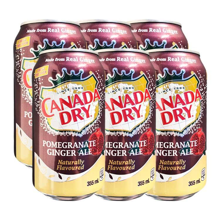 Canada Dry Pomegranate Ginger Ale, 6 ct