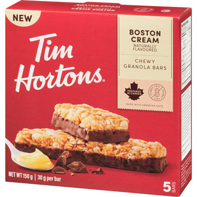 TIM HORTONS GRANOLA BAR BOSTON 5 ea