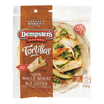 DEMPSTER'S Tortillas 100% Whole Wheat 610g