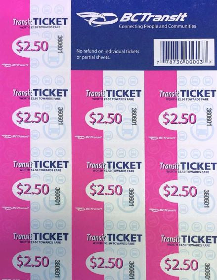 10 Ride Adult Bus Ticket