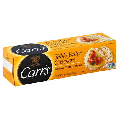 CARR'S Table Water Crackers Baked With Roasted Garlic & Herbs 120g