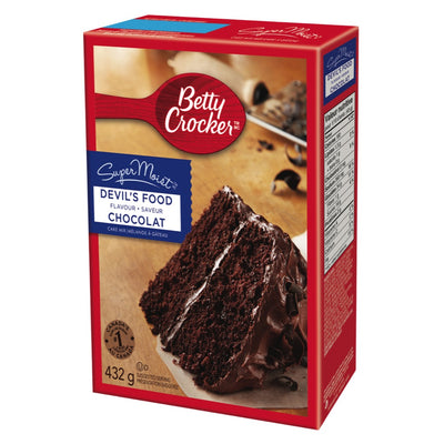 Betty Crocker Devil's Food Flavour Chocolate Cake Mix, 432 g