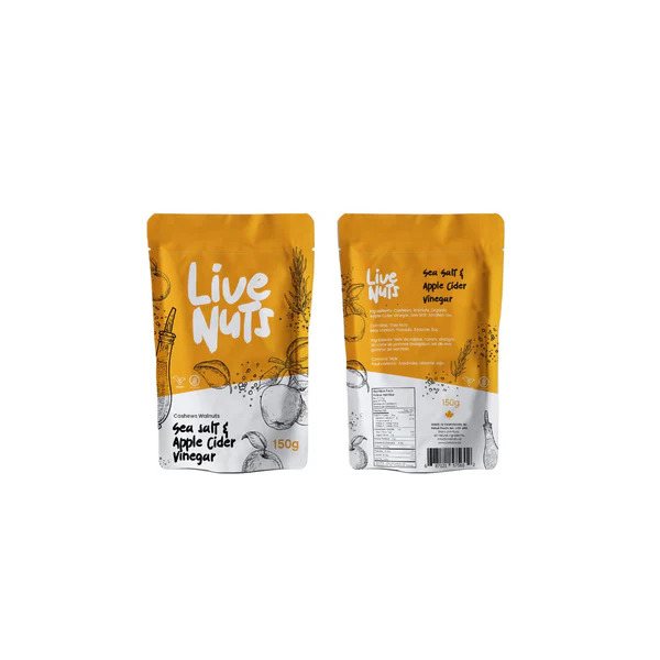Live Nuts Sea Salt And Apple Cider Vinegar, 150 g