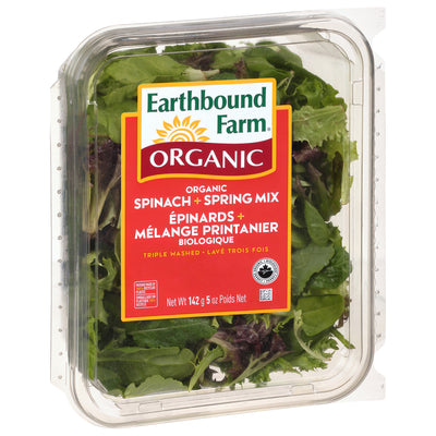 Earthbound Farm Spinach + Spring Mix, 142 g