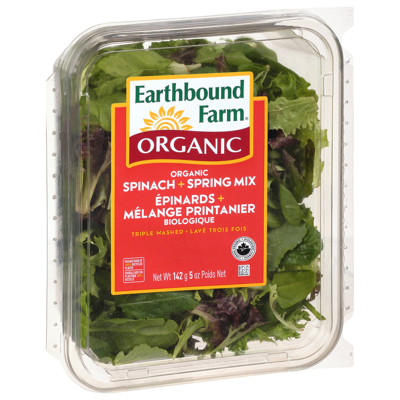 Earthbound Farm Spinach + Spring Mix, 142 g