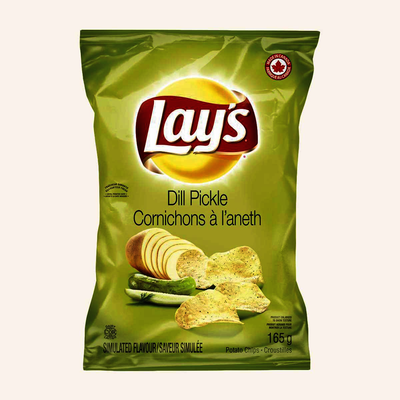 Lay's Dill Pickle Flavour Potato Chips, 165 g