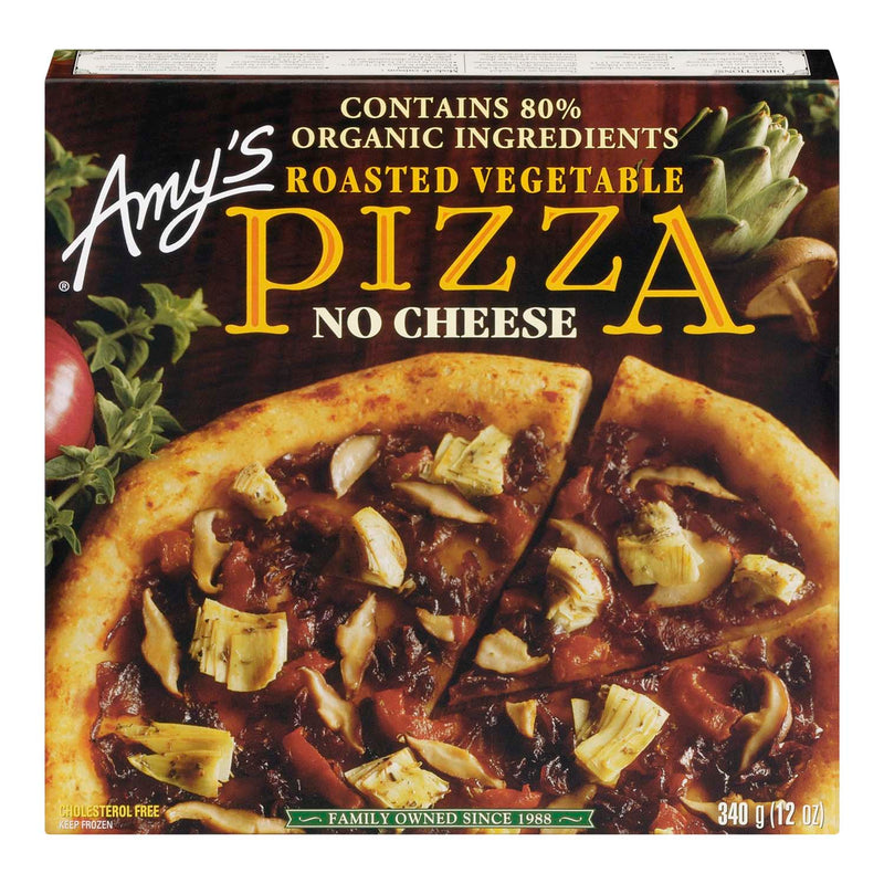 Amy's No Cheese Roasted Vegetable Pizza, 340 g