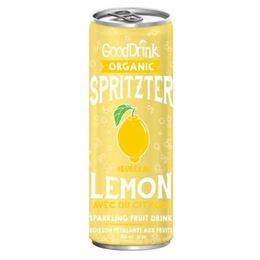 GOOD DRINK Organic Spritzer Lemon 340ml