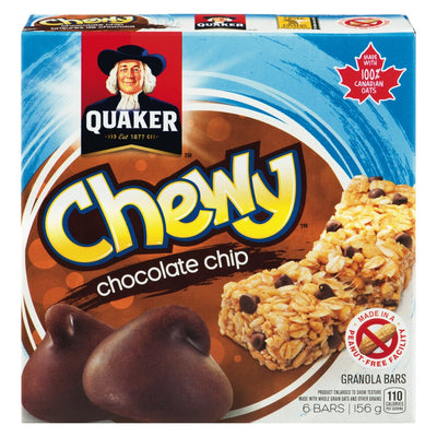 QUAKER Chewy Chocolate Chip Granola Bars 156g