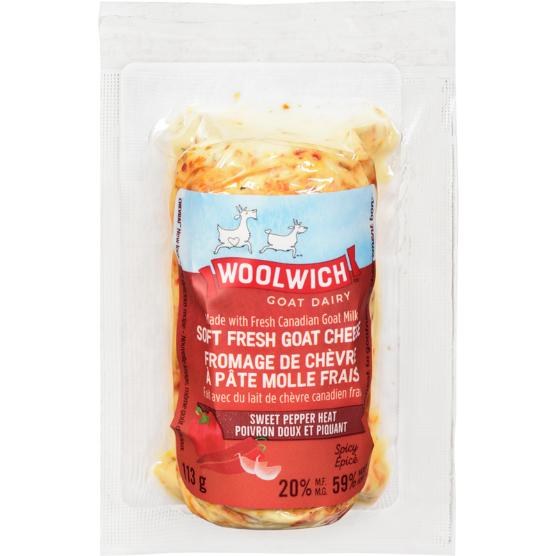 CHEVRAI Sweet Pepper Heat Soft Unripened Goat Cheese 113g