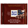 RITTER SPORT with Raisins & Hazelnuts Milk Chocolate 99g