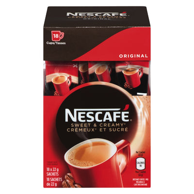 NESCAFE Sweet and Creamy Coffee Cups 22g 18's