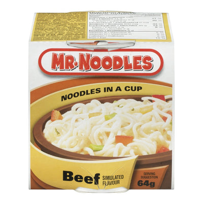 MR NOODLES Beef Noodles In A Cup 64g