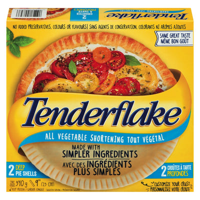 Tenderflake All Vegetable Shortening Deep Pie Shells, 2 ct
