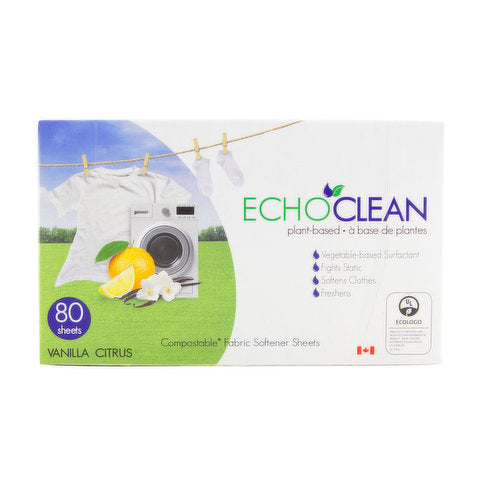 Echoclean Plant Based Fabric Softener, 80 ct