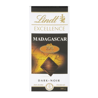 LINDT Madagascar Dark Chocolate 100g