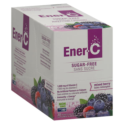 Ener-C 1000 mg Sugar-Free Mixed Berry Vitamin C, 30 packets