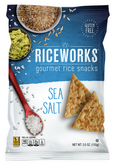 Riceworks Sea Salt Rice Snack, 156 g