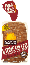 COUNTRY HARVEST Stone Milled with Roasted & Malt Wheat Loaf 600g