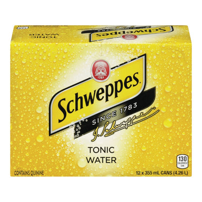 SCHWEPPES Tonic Water 355ml 12 Pack