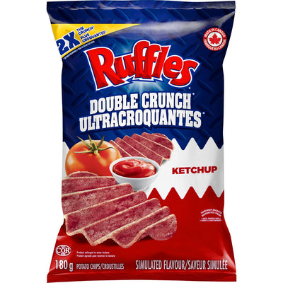 RUFFLES Double Crunch Ketchup 180g