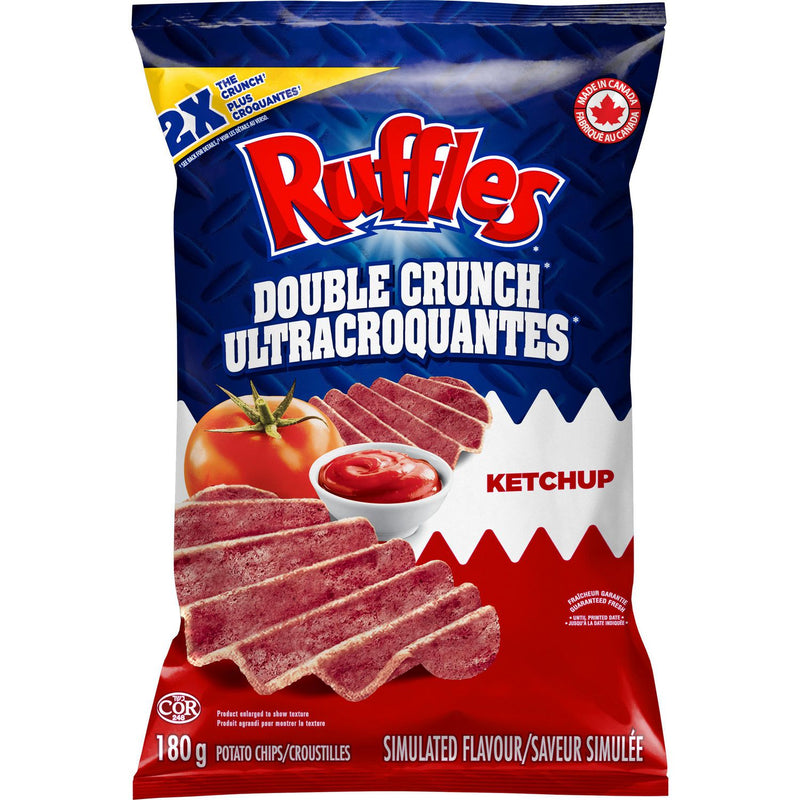 RUFFLES Double Crunch Ketchup 180g