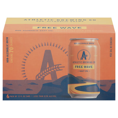 Athletic Brewing Co Free Wave Non Alcoholic Brew, 355 mL, 6 ct