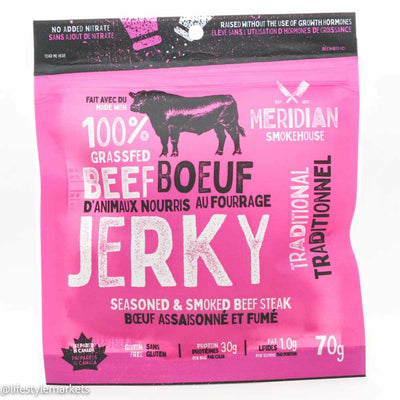 Meridian Smokehouse Traditional Beef Jerky, 70 g