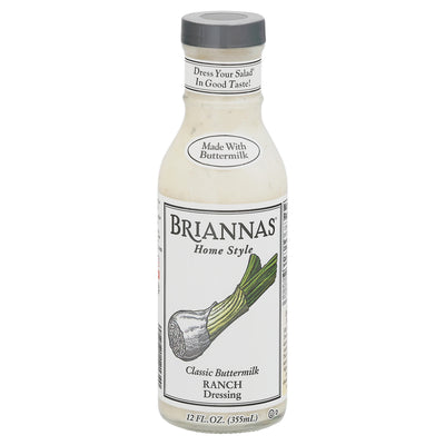 Briannas Classic Buttermilk Home Style Ranch Dressing, 355 mL