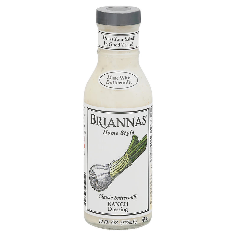 Briannas Classic Buttermilk Home Style Ranch Dressing, 355 mL