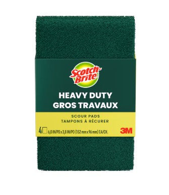 SCOTCH BRITE SCOUR PADS 4 PACK 1 ea