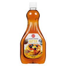 WF BUTTER PANCAKE SYRUP 710 ml