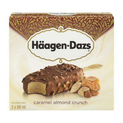 HAAGEN DAZS Caramel Almond Crunch Ice Cream Bars 88ml