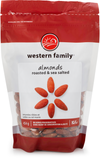WESTERN FAMILY Almonds Roasted && Sea Salted 454g