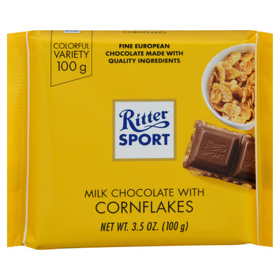 RITTER SPORT with Cornflakes Milk Chocolate 99g