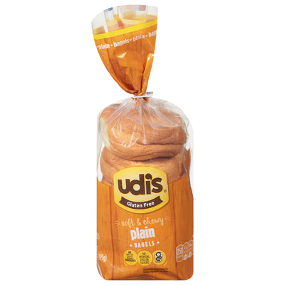 UDI'S Gluten Free Plain Bagels 394g