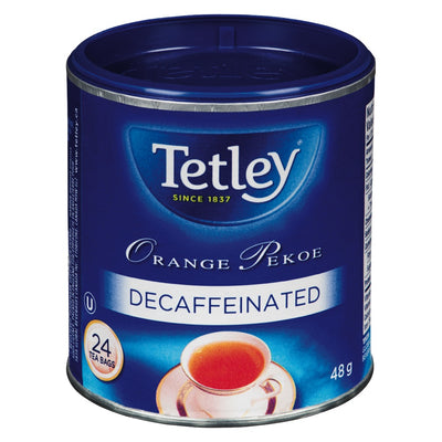Tetley Orange Pekoe Decaffeinated Tea Bags, 48 g, 24 ct
