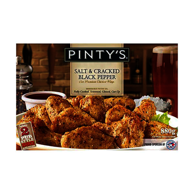 PINTY'S Salt & Cracked Black Pepper Chicken Wings 880g