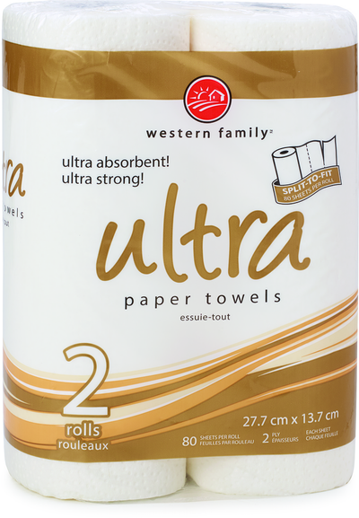Western Family Ultra Paper Towels, 2 ct