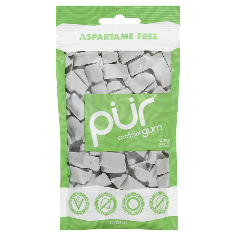 Pur Sugar-Free Coolmint Chewing Gum, 57 pieces