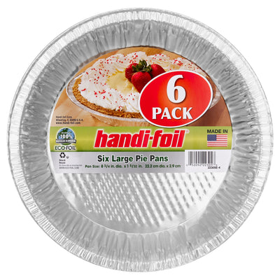 Handi-Foil Large 6 Pack Pie Pans, 6 pans