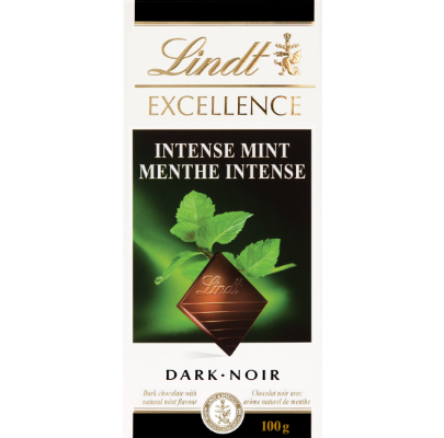 LINDT EXCELLENCE INTENSE MINT 100 G