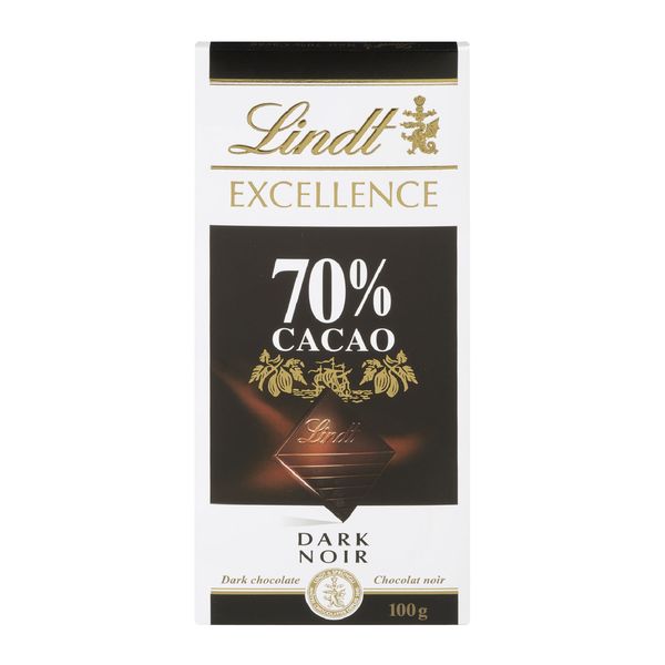 LINDT 70% Cocoa Dark Chocolate Bar 100g